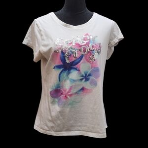 Senora frogs bar and grill White graphic t-shirt